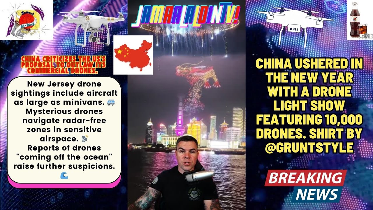 Chinese dragon drone show